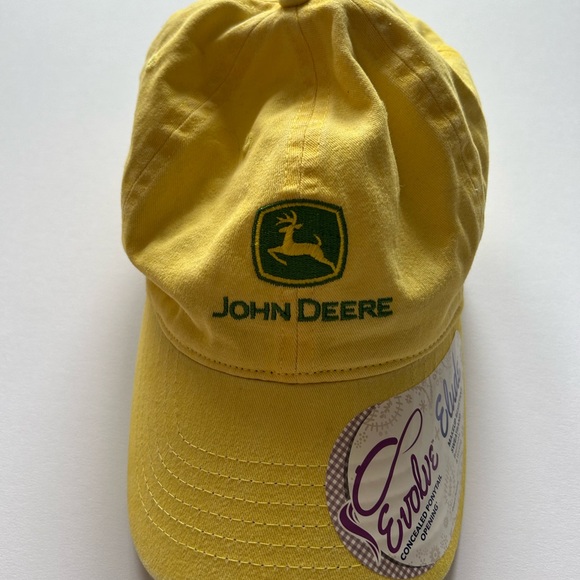 John Deere Accessories - John Deere Yellow Cap with Green Embroidered Logo